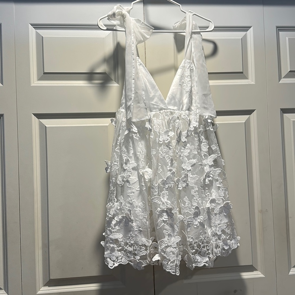Rams new white butterfly dress